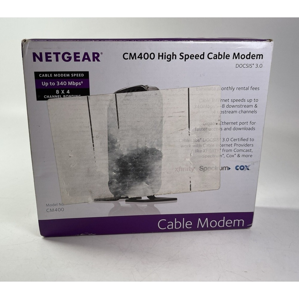 Netgear CM400 Docsis 3.0 Cable Modem New Open Box